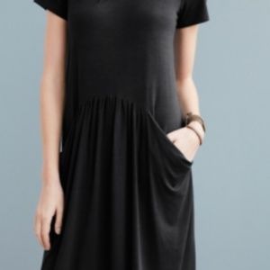 Garnet Hill short sleeve pocket dress size M